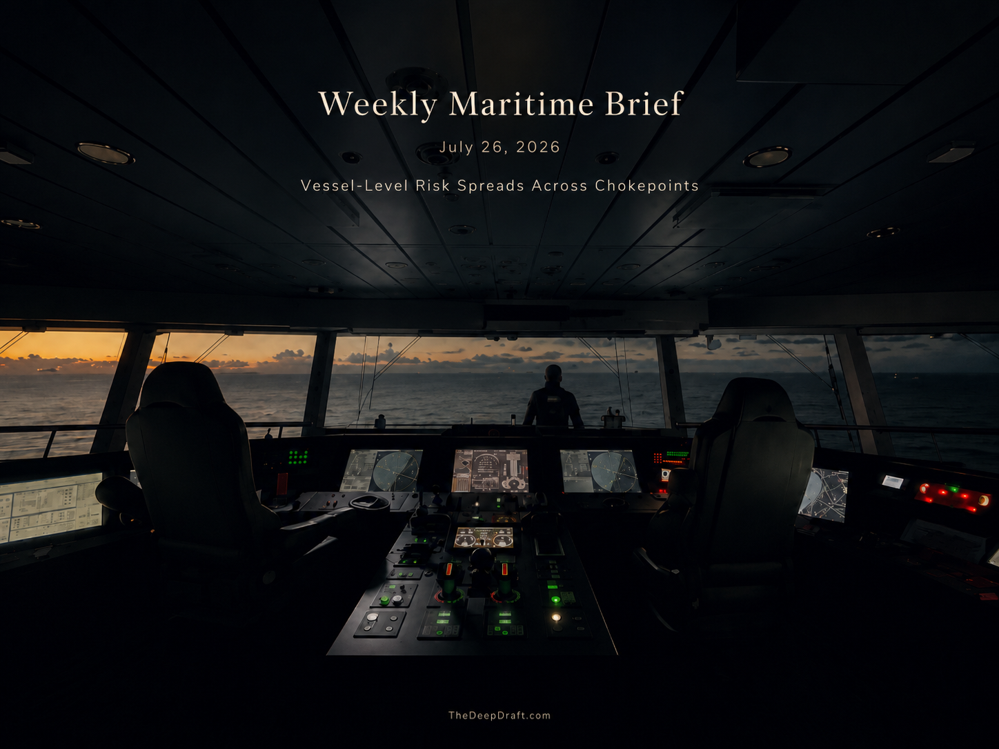 DeepDraft Weekly Maritime Brief | July 26, 2026: Vessel-Level Risk Spreads Across Chokepoints
